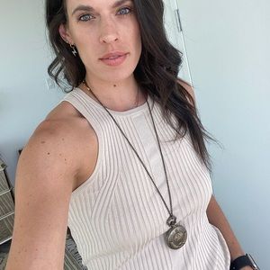 Antique Finish Pocket Watch Long Necklace